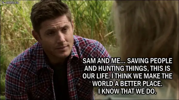 Supernatural quote from 12x01 -
