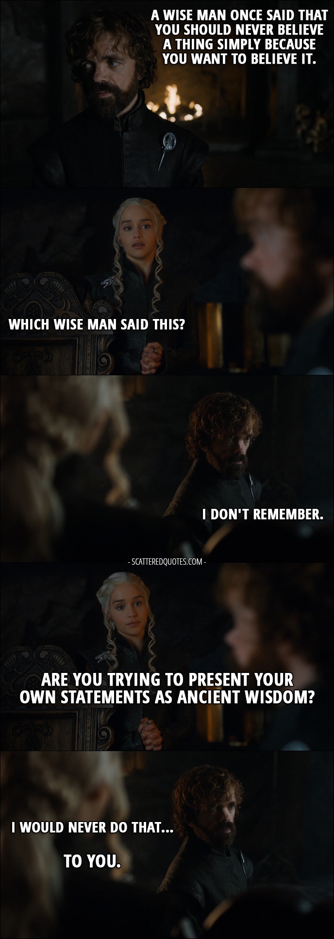 tyrion lannister quotes to jon snow