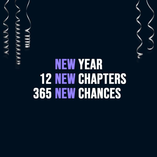New Year Quotes | New year: 12 New chapters, 365 New chances - Unknown