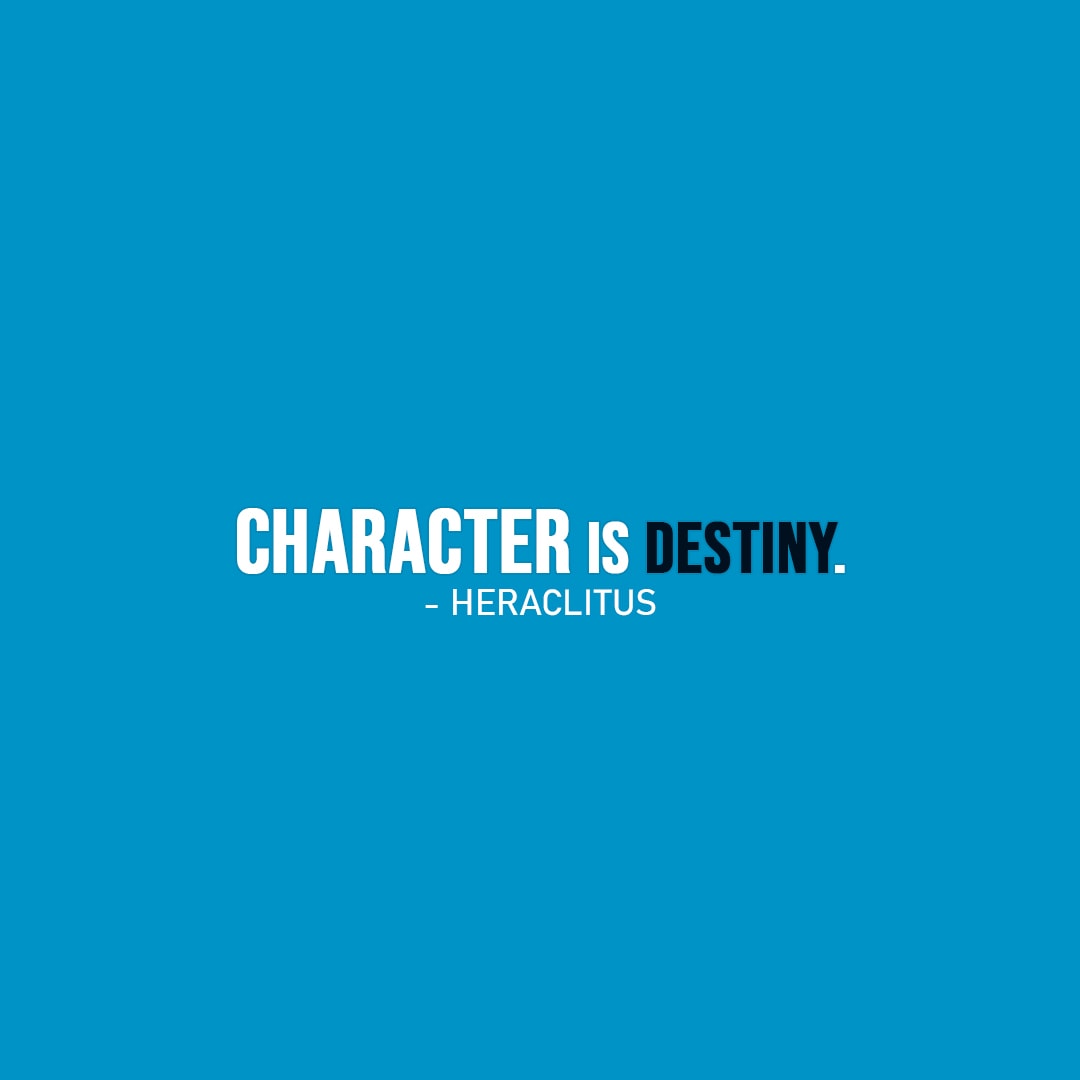 essay on character is destiny