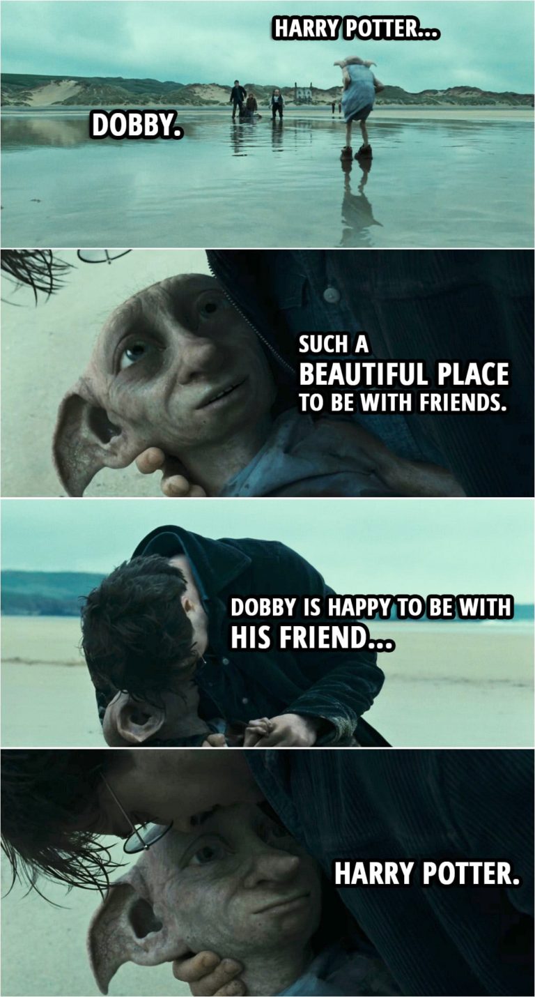 16.5.2021 Dobby is happy to be with his friend… Harry Potter.