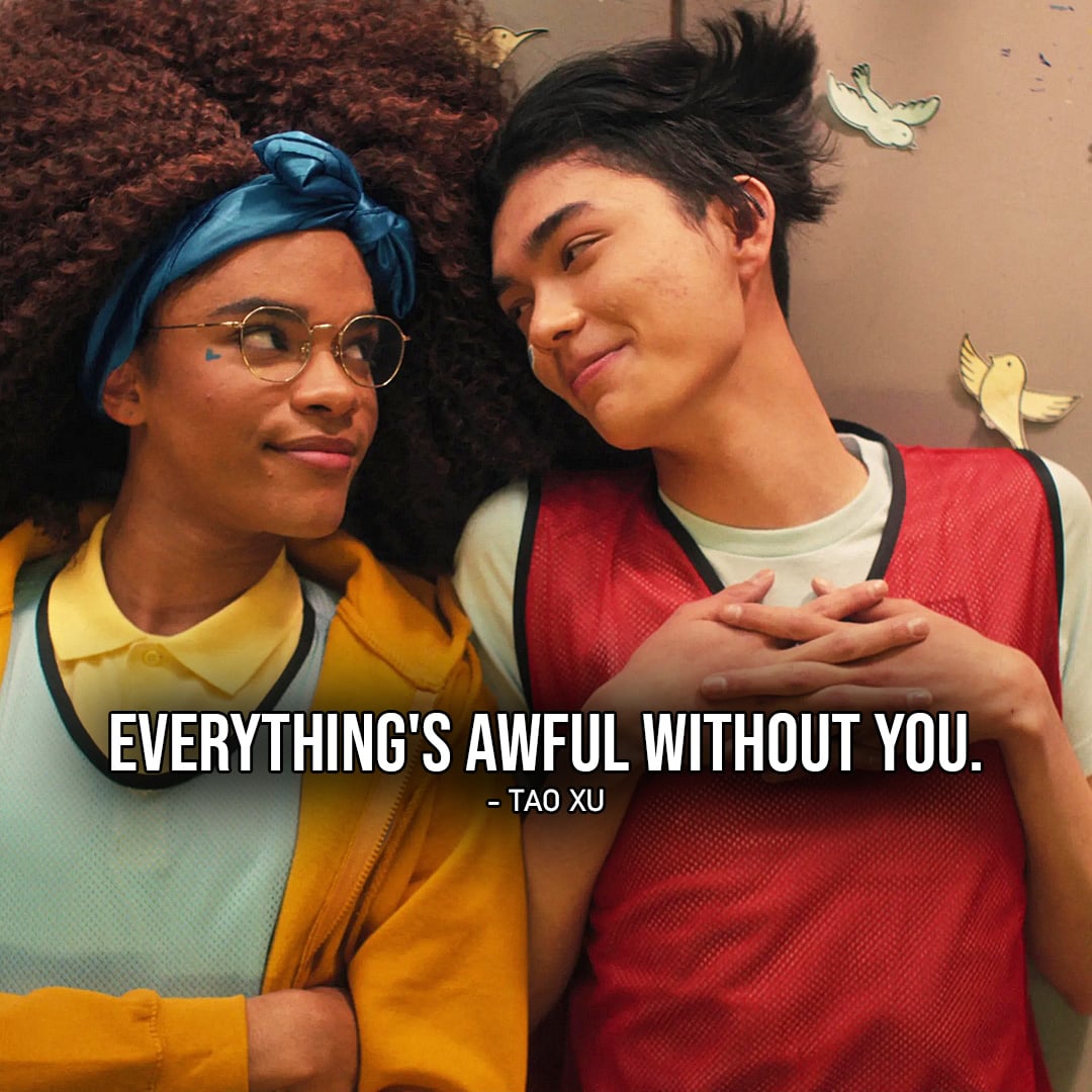 Heartstopper Quotes – Tao Top10-3: “Everything’s awful without you.” – Tao Xu (to Elle, Ep. 1×08)