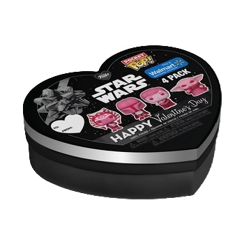 4-Pack Happy Valentines Day - Star Wars Valentines - Star Wars Funko Pocket Pop Figures